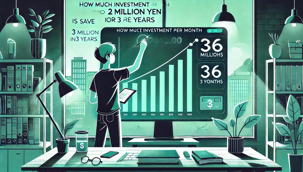 3年で200万貯めるなら月いくらの投資？